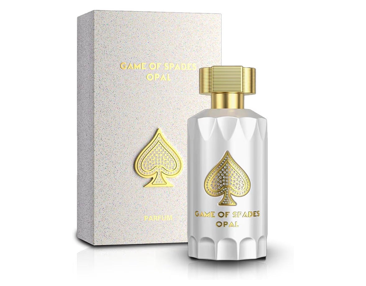 Jo Milano Game of Spades Opal Parfum Spray | 3.4 oz (100ml) | Rose, Oud Wood, Spicy, Citrus Scent | Long Lasting Fragrance for Men and Women (Unisex)